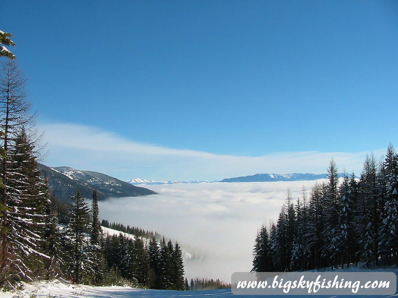 Skiing Towards the Clouds