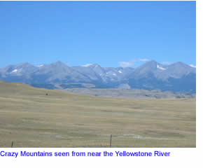 Crazy Mountains seen from the south