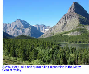 Swiftcurrent Lake in Glacier National Park