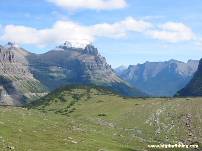 The Logan Pass Area in Glacier National Park