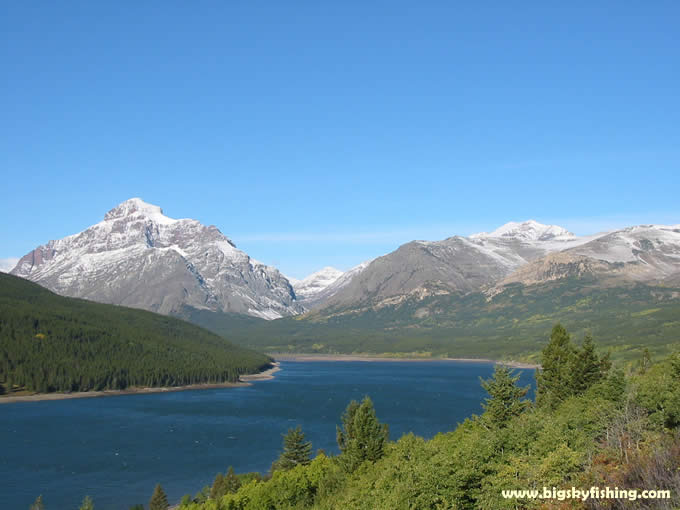 Lower Two Medicine Lake in Glacier National Park