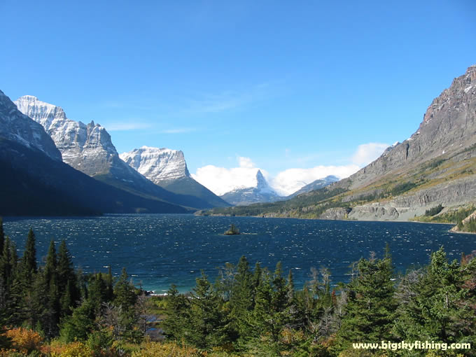 Another view of St. Mary Lake and Wild Goose Island