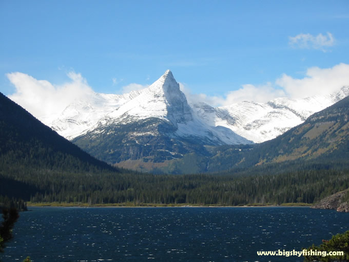 St. Mary Lake and the Continental Divide seen from Sun Point