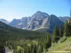 Mt. Gould seen from the Grinnell Glacier Trail in Glacier National Park (73,769 bytes)