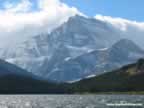 Storm clouds rolling over Mt. Gould in Glacier National Park (70,276 bytes)