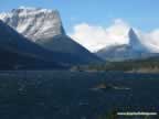 St. Mary Lake and Wild Goose Island in Glacier National Park (52,937 bytes)