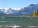 St. Mary Lake seen from the lakes outlet in Glacier National Park (55,579 bytes)