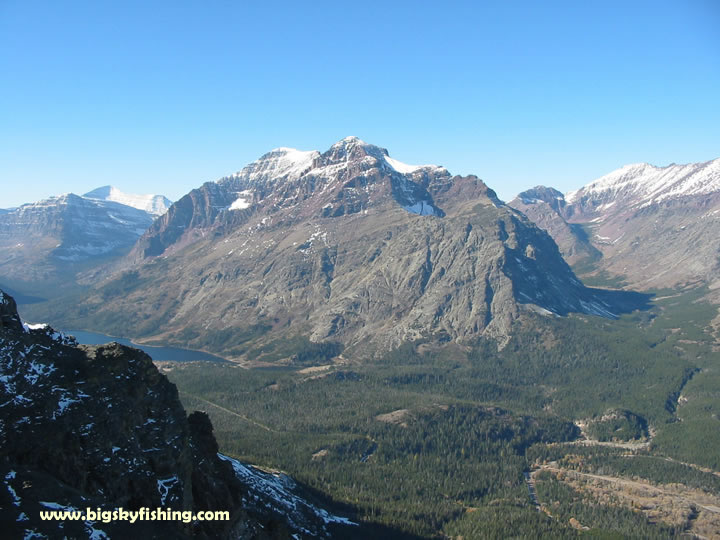 Looking down on the Two Medicine Valley from Scenic Point