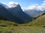 Mt. Canon and McDonald Creek Valley in Glacier National Park (97,371 bytes)