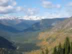 Upper McDonald Creek Valley in the Fall in Glacier National Park (77,211 bytes)