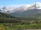 View of Glacier National Park from the east side (100,790 bytes)