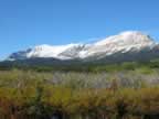 Glacier National Park seen from Highway 2 near Marias Pass (109,941 bytes)