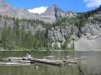 Snyder Lake in Glacier National Park (53,781 bytes)