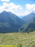 McDonald Creek Valley with Lake McDonald in the distance