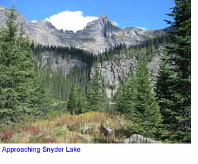 Nearing Snyder Lake