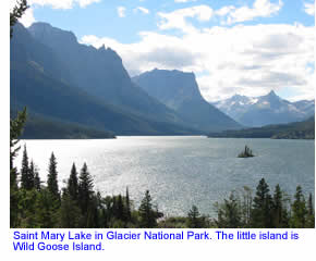 Saint Mary Lake in Glacier National Park