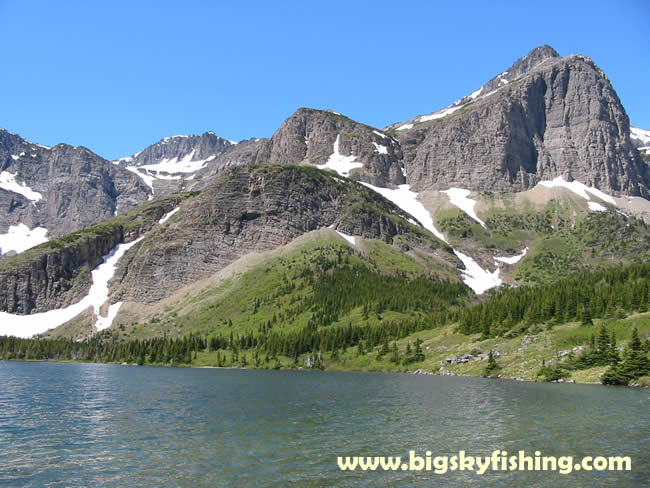 Bullhead Lake and Swiftcurrent Mountain