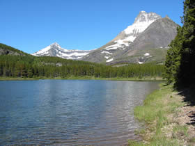 Fishercap Lake in Glacier National Park