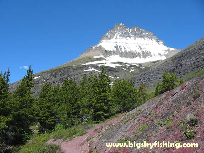 Glacier National Park Pictures : Mt. Wilbur seen from the Swiftcurrent Trail