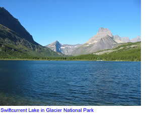 Swiftcurrent Lake in Glacier National Park