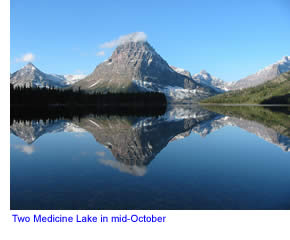 Two Medicine Lake in Glacier National Park