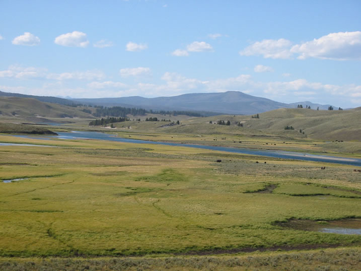 Yellowtone River at upper end of Hayden Valley