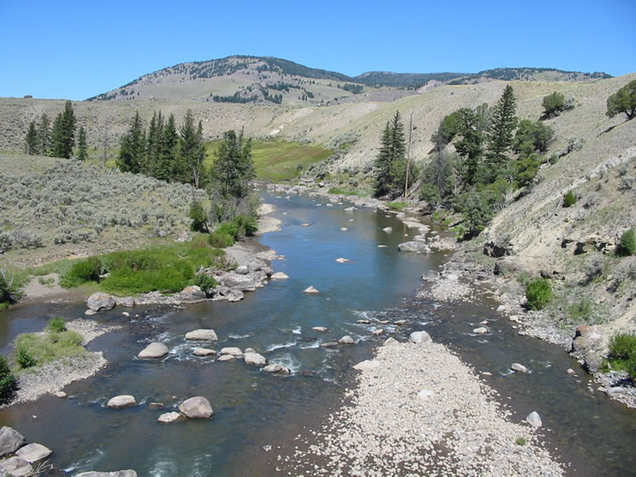 Lamar Rvier seen from Highway Bridge