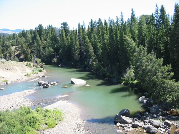 Lamar River at end of Lamar Canyon