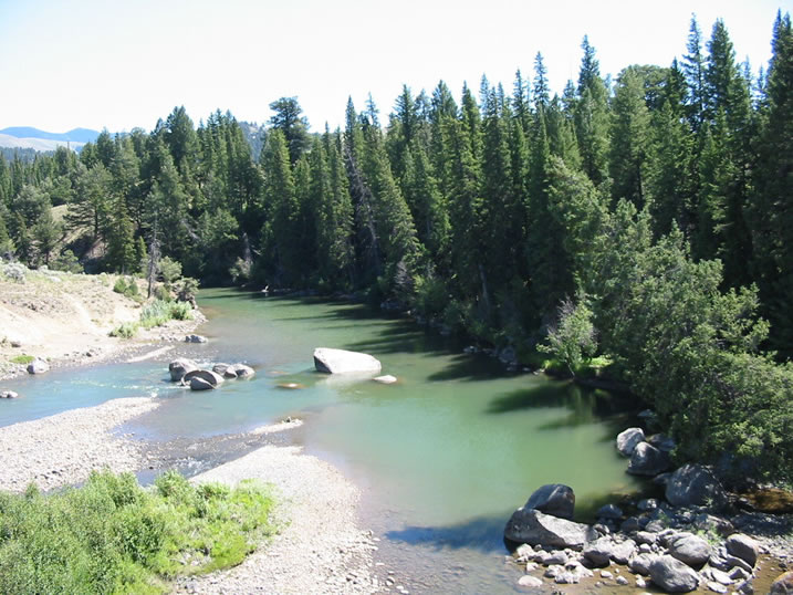 Lamar River at end of Lamar Canyon