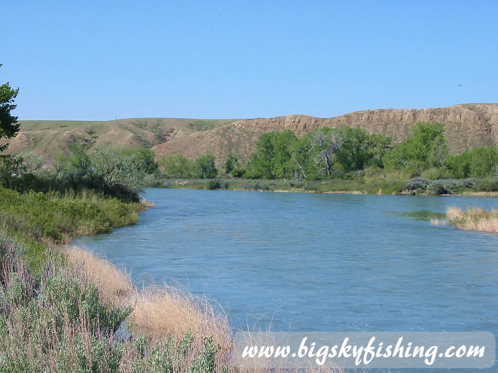 Marias River Downstream from Tiber Dam