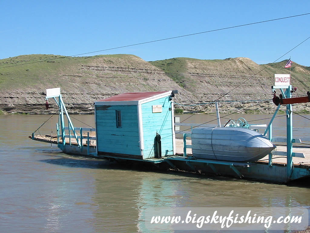 Carter Ferry Boat on the Missouri River