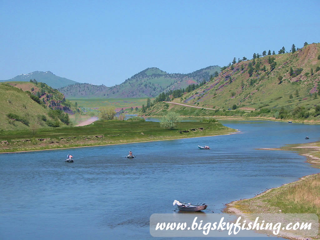 Drift Boats on the Missouri River Below Holter Dam