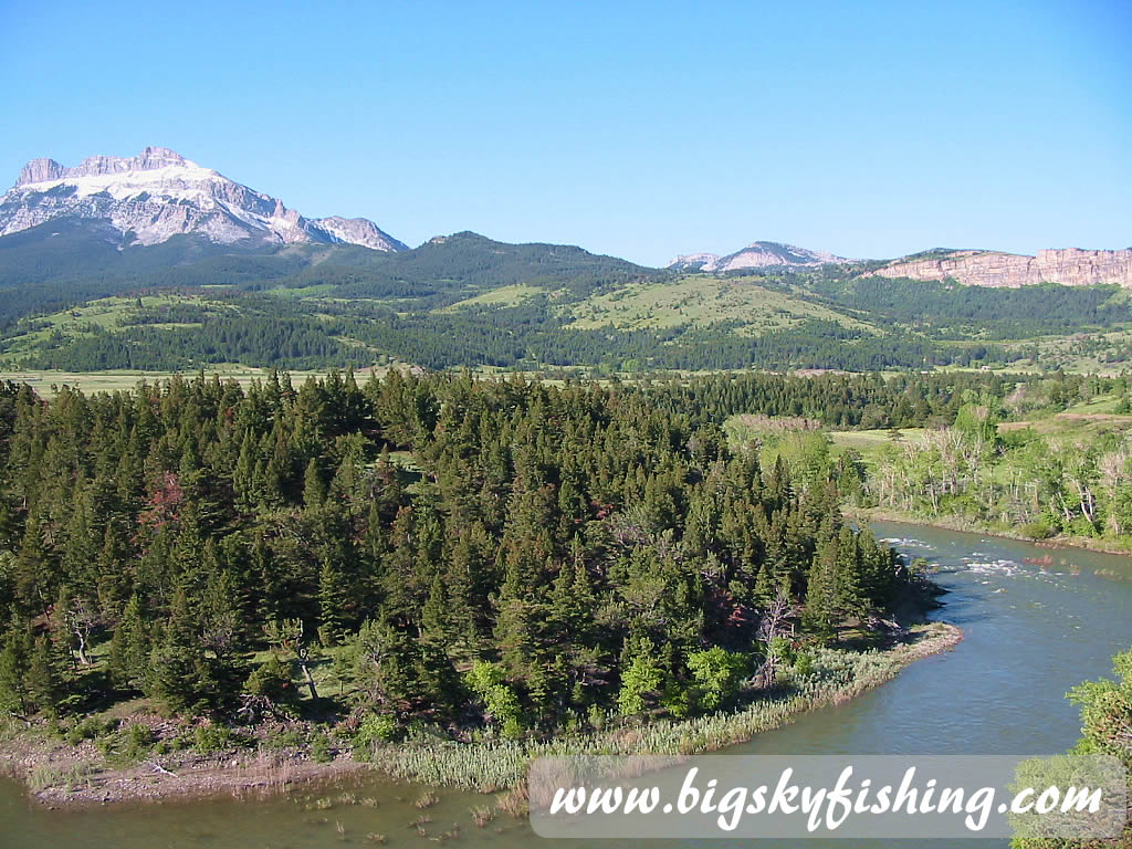 Beautiful Sun River in Montana