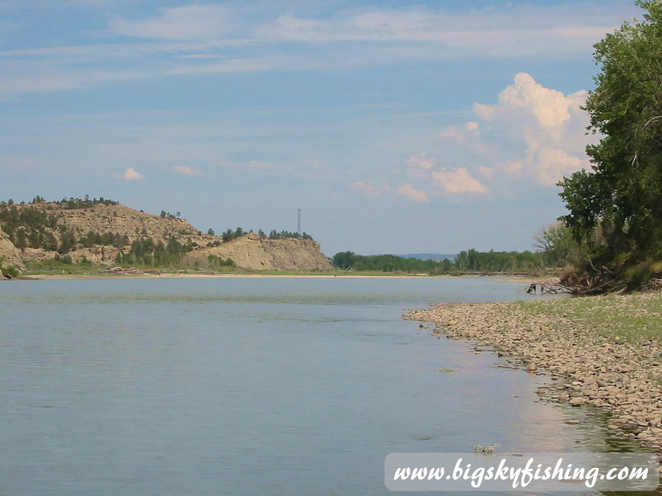 Lower Yellowstone River in Montana