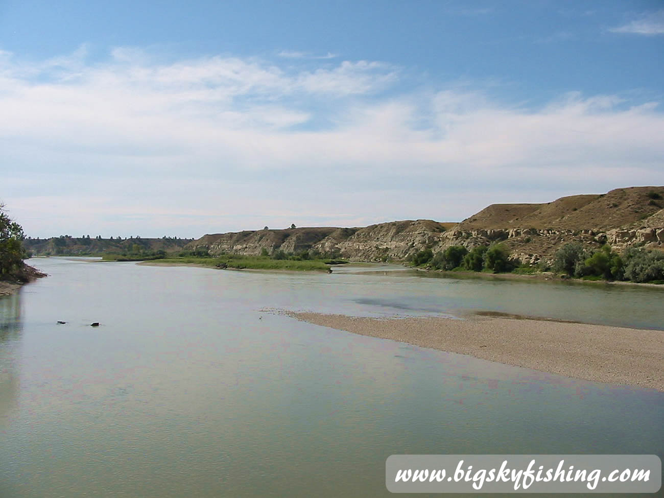 Rocky Banks & Cliffs on Lower Yellowstone River