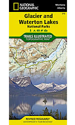 Glacier & Waterton Lakes National Park Trail Map