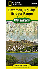 Bozeman, Big Sky & Bridger Range Trails Illustrated Map