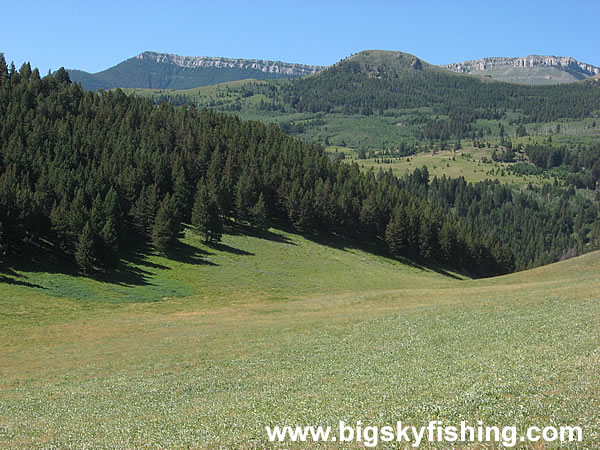 Approaching the Rocky Mountain Front on the Scenic Byway