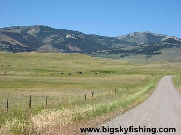 Road to Bean Lake Along the Rocky Mountain Front