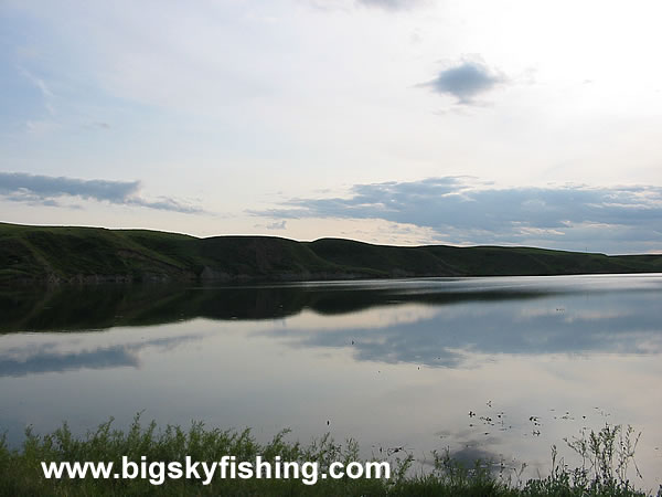 Bearpaw Lake at Sunset in Central Montana