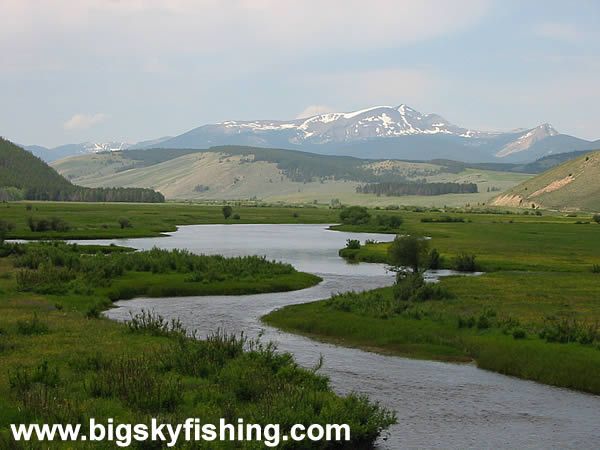 The Big Hole River and the Anaconda Range