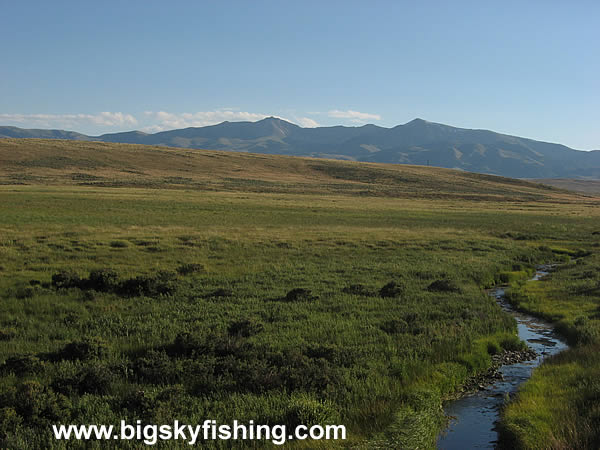 Empty Valley and The Beaverhead Mountains in Montana