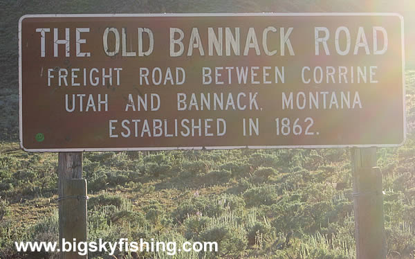 Sign for the Old Bannack Road