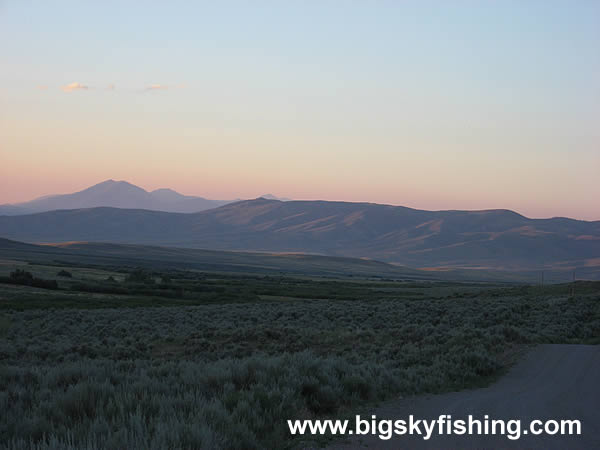 Sunset Along the Big Sheep Creek Backcountry Byway