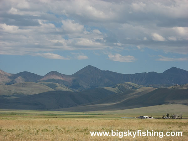 Ranch and the Beaverhead Mountains in Montana