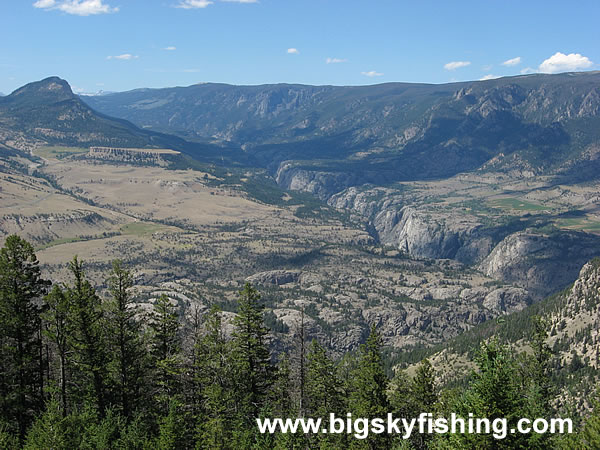 Canyon of the Clark's Fork Yellowstone River