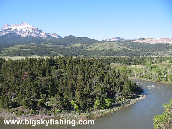 The Sun River and the Peaks of the Rocky Mountain Front