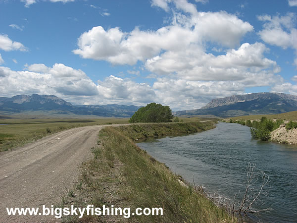 Scenic Drive Follows the Pishkun Canal in Central Montana
