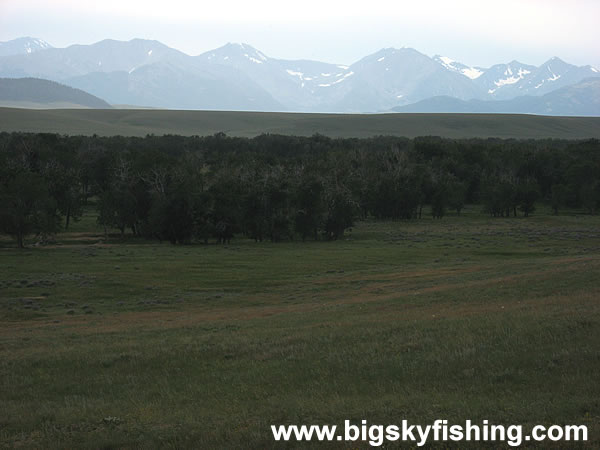 A Lousy Photo of the Crazy Mountains in Montana