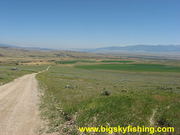 The Beginning of the Climb on the Gravelly Range Road